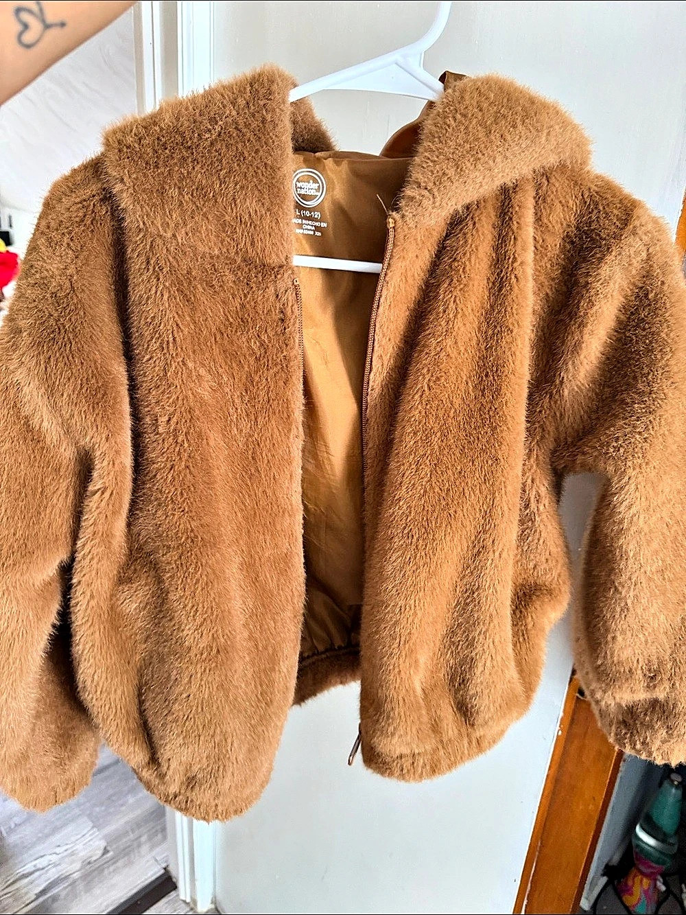 Free People Brown Teddy Jacket Like New